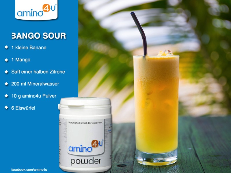 spritziges amino4u Getränk