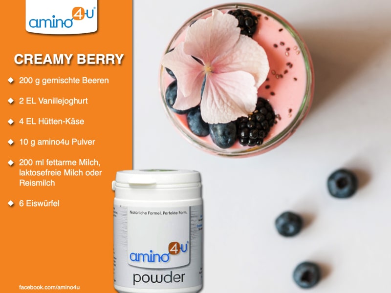 Smoothie mit gemischten Beeren